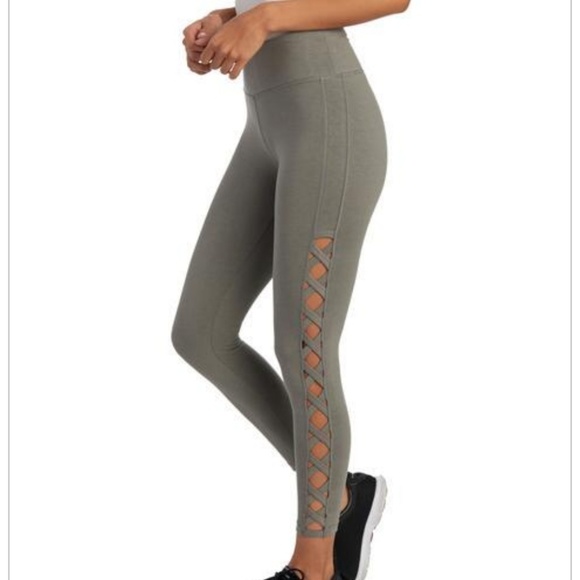 VOGO Athletica Pants - VOGO Green Cutout Workout Leggings